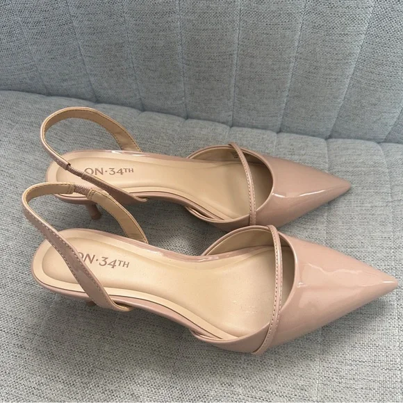 ON 34th - Angelinaa Pointed Toe Kitten Heel Pumps - 7 - Picture 3 of 7